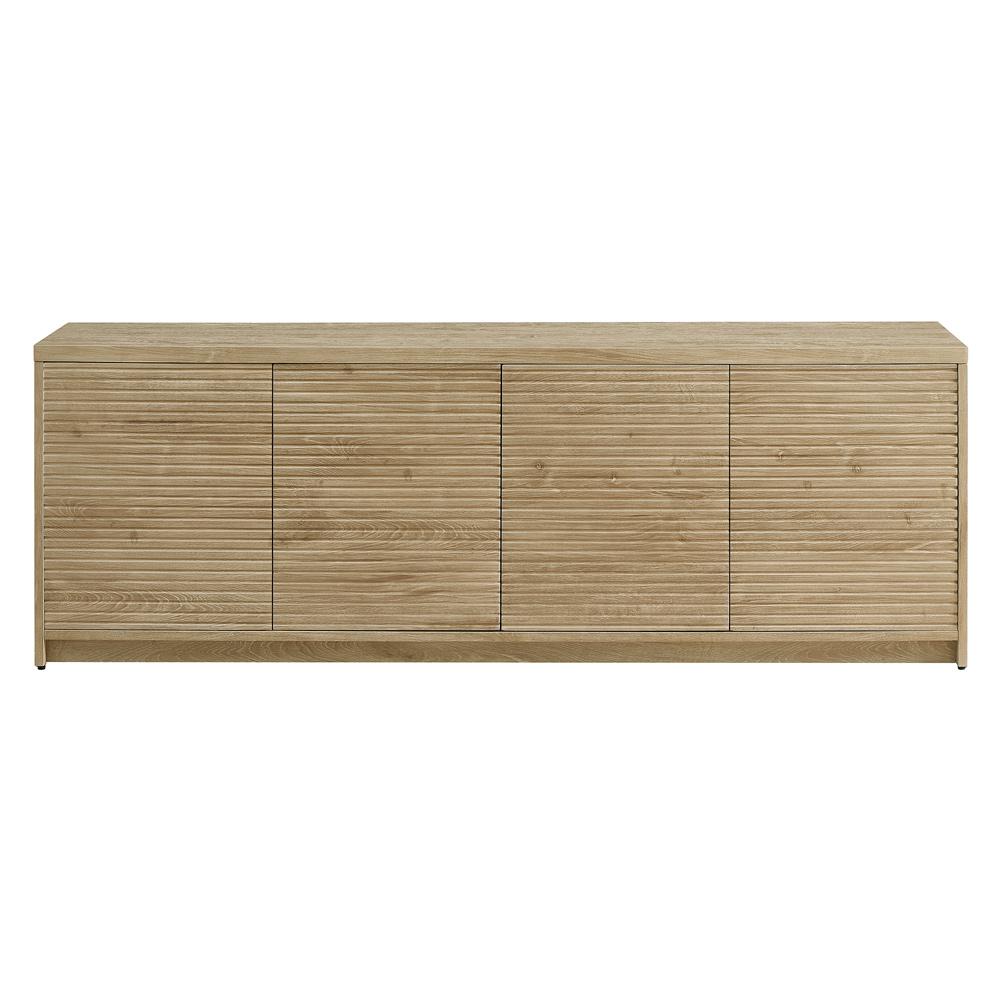 Hudson & Canal - Desmond Rectangular TV Stand for TVs up to 78in in Light Oak - TV2299 veiw 2