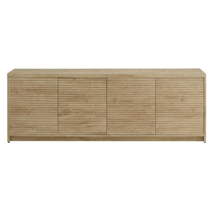 Hudson & Canal - Desmond Rectangular TV Stand for TVs up to 78in in Light Oak - TV2299 veiw 2