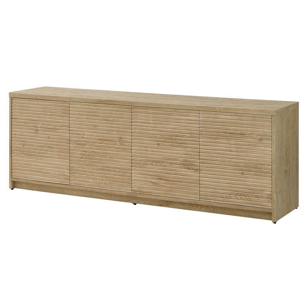 Hudson & Canal - Desmond Rectangular TV Stand for TVs up to 78in in Light Oak - TV2299 veiw 3