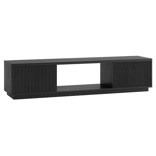 Hudson & Canal - Dorian Rectangular TV Stand for TVs up to 78in in Black Grain - TV2294 veiw 1