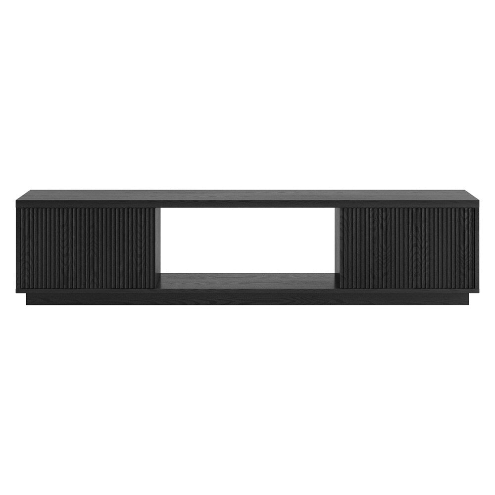 Hudson & Canal - Dorian Rectangular TV Stand for TVs up to 78in in Black Grain - TV2294 veiw 2
