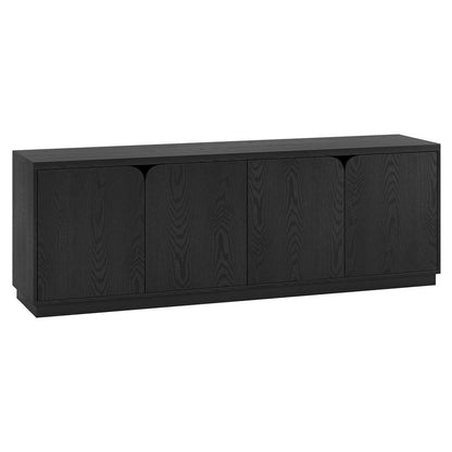 Hudson & Canal - Fitzroy Rectangular TV Stand for TVs up to 78in in Black Grain - TV2303 veiw 1