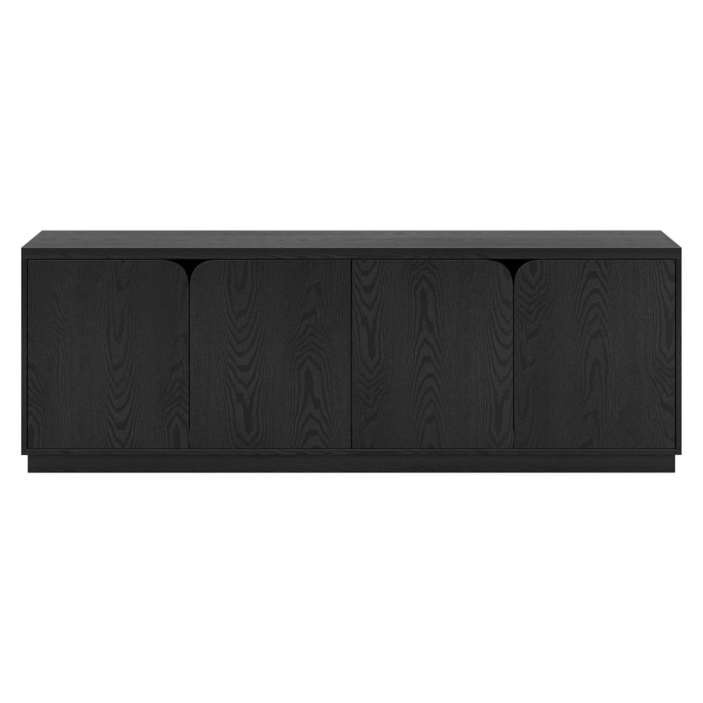 Hudson & Canal - Fitzroy Rectangular TV Stand for TVs up to 78in in Black Grain - TV2303 veiw 2