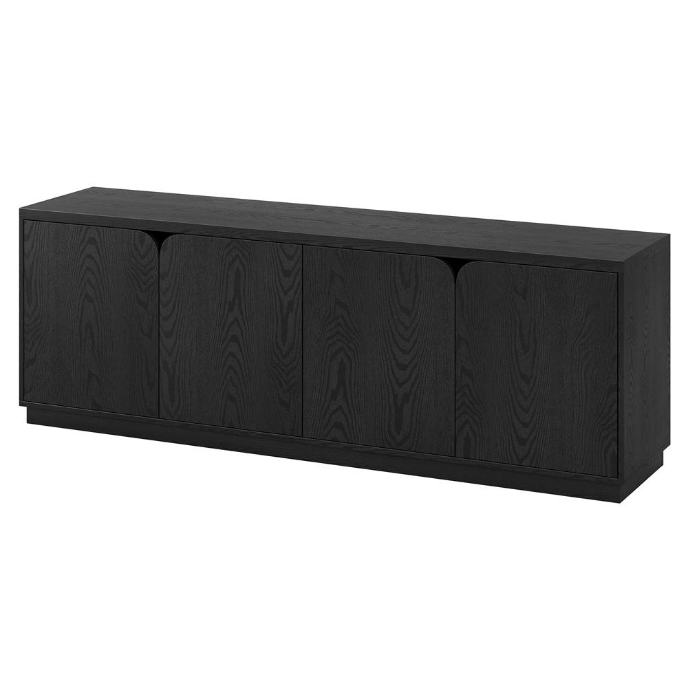 Hudson & Canal - Fitzroy Rectangular TV Stand for TVs up to 78in in Black Grain - TV2303 veiw 3