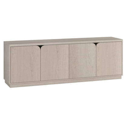 Hudson & Canal - Fitzroy Rectangular TV Stand for TVs up to 78in in Alder White - TV2304 veiw 1
