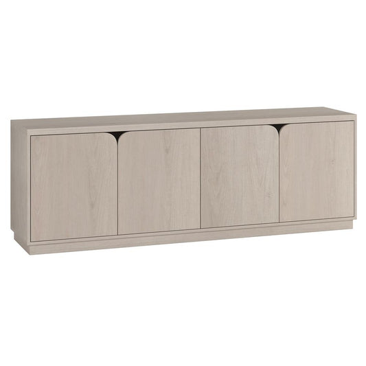 Hudson & Canal - Fitzroy Rectangular TV Stand for TVs up to 78in in Alder White - TV2304 veiw 1