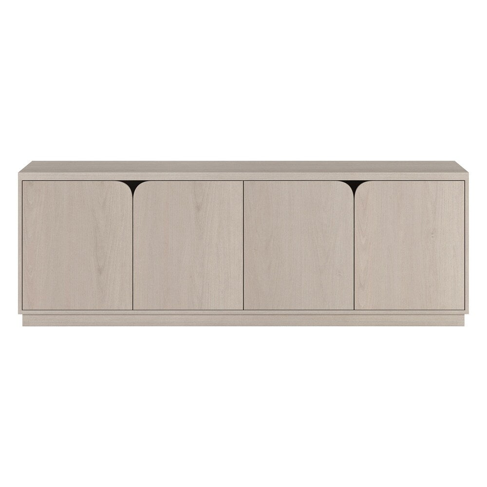 Hudson & Canal - Fitzroy Rectangular TV Stand for TVs up to 78in in Alder White - TV2304 veiw 2