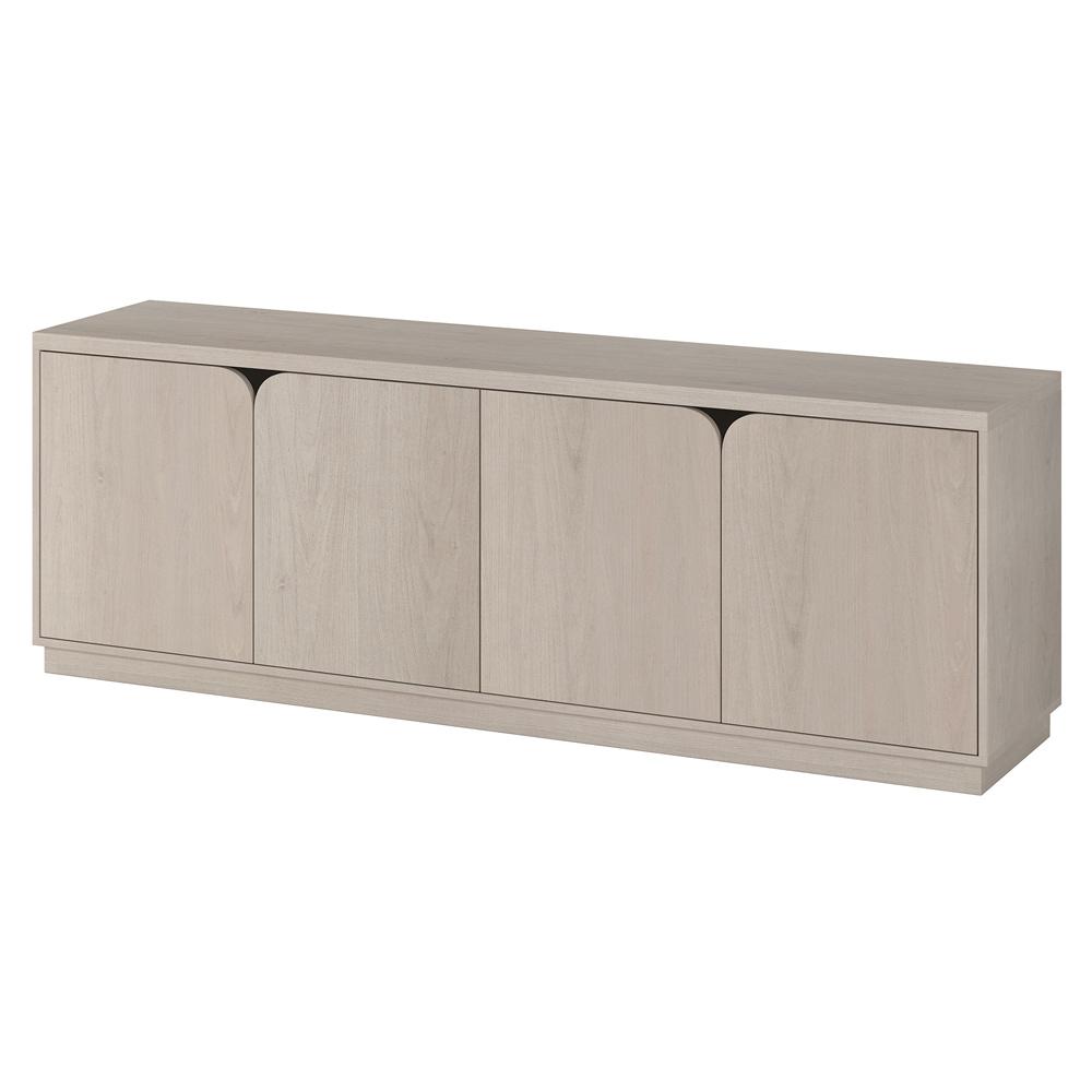 Hudson & Canal - Fitzroy Rectangular TV Stand for TVs up to 78in in Alder White - TV2304 veiw 3