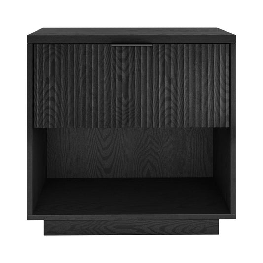 Hudson & Canal - Karten 24in Wide Rectangular Nightstand in Black Grain - NS2290 veiw 2