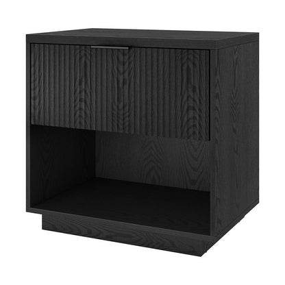 Hudson & Canal - Karten 24in Wide Rectangular Nightstand in Black Grain - NS2290 veiw 3