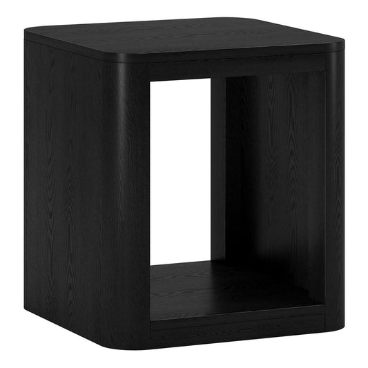 Hudson & Canal - Kellan 20in Wide Square Side Table in Black Grain - ST2182 veiw 1