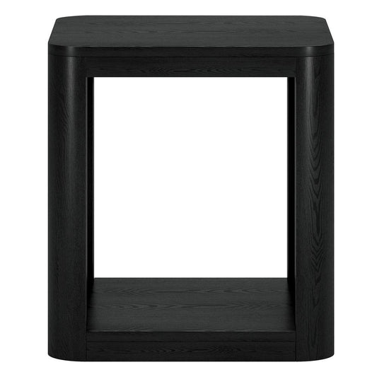 Hudson & Canal - Kellan 20in Wide Square Side Table in Black Grain - ST2182 veiw 2