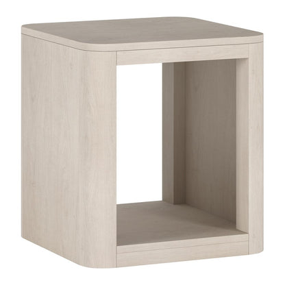 Hudson & Canal - Kellan 20in Wide Square Side Table in Alder White - ST2183 veiw 1