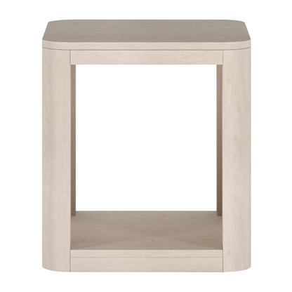 Hudson & Canal - Kellan 20in Wide Square Side Table in Alder White - ST2183 veiw 2