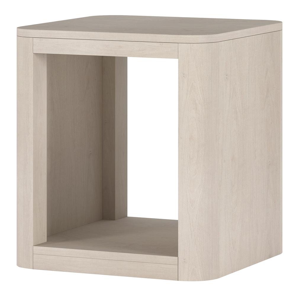 Hudson & Canal - Kellan 20in Wide Square Side Table in Alder White - ST2183 veiw 3