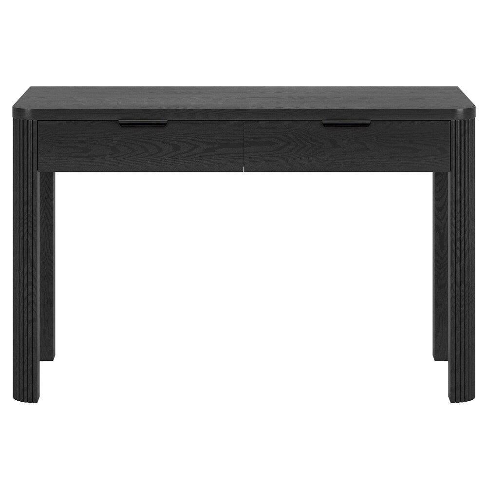 Hudson & Canal - Lonsdale 48 Wide Rectangular Desk in Black Grain - OF2356 veiw 2