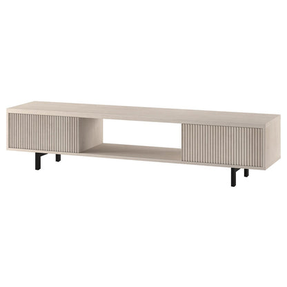 Hudson & Canal - Lucien Rectangular TV Stand for TVs up to 78in in Alder White - TV2297 veiw 3