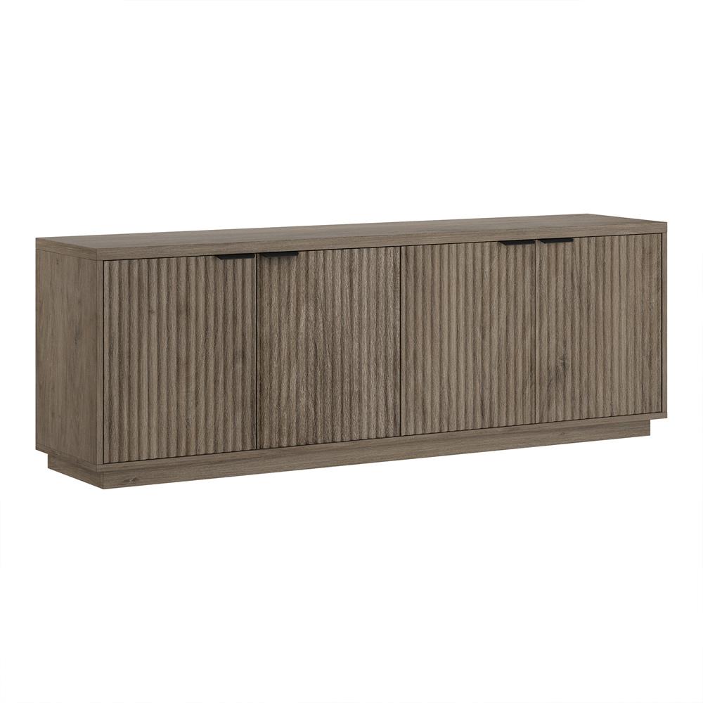 Hudson & Canal - Mansfield Rectangular TV Stand for TVs up to 78in in Antiqued Gray Oak - TV2309 veiw 1
