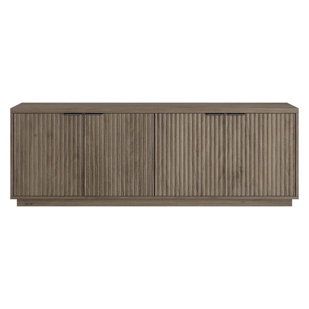 Hudson & Canal - Mansfield Rectangular TV Stand for TVs up to 78in in Antiqued Gray Oak - TV2309 veiw 2