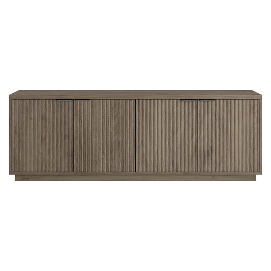 Hudson & Canal - Mansfield Rectangular TV Stand for TVs up to 78in in Antiqued Gray Oak - TV2309 veiw 2
