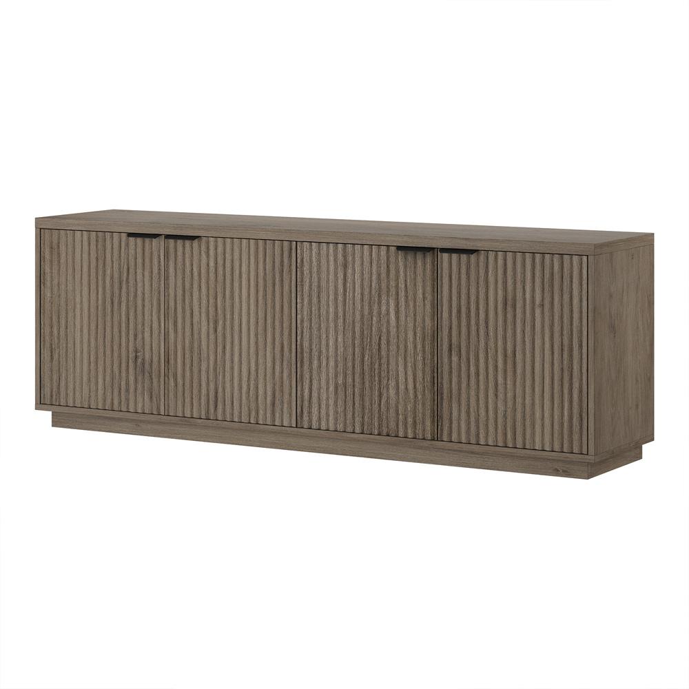 Hudson & Canal - Mansfield Rectangular TV Stand for TVs up to 78in in Antiqued Gray Oak - TV2309 veiw 3