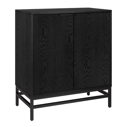 Hudson & Canal - Montello 28in Wide Rectangular Accent Cabinet in Black Grain - AC2285 veiw 1