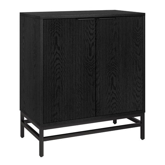 Hudson & Canal - Montello 28in Wide Rectangular Accent Cabinet in Black Grain - AC2285 veiw 1