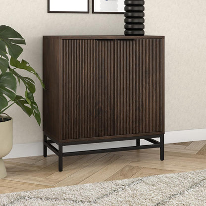 Hudson & Canal - Montello 28in Wide Rectangular Accent Cabinet in Alder Brown - AC2287 veiw 4