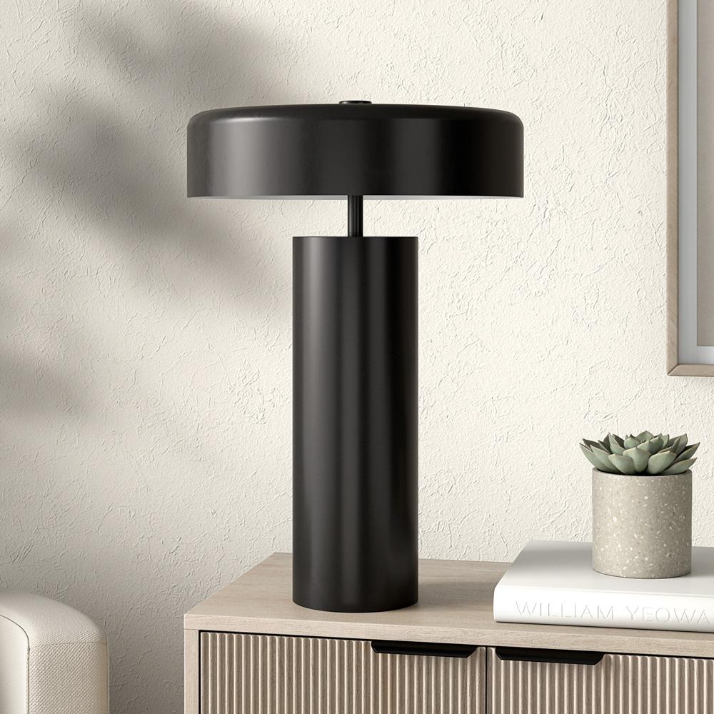 Hudson & Canal - Nash 24in Tall Table Lamp with Metal Shade in Blackened Bronze - TL2321 veiw 3