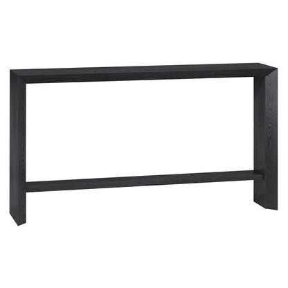 Hudson & Canal - Osman 55in Wide Rectangular Console Table in Black Grain - AT2364 veiw 1