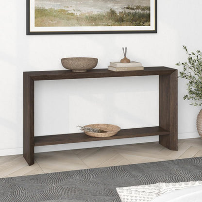 Hudson & Canal - Osman 55in Wide Rectangular Console Table in Alder Brown - AT2367 veiw 3