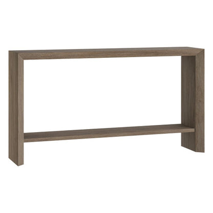 Hudson & Canal - Osman 55in Wide Rectangular Console Table in Antiqued Gray Oak - AT2365 veiw 1