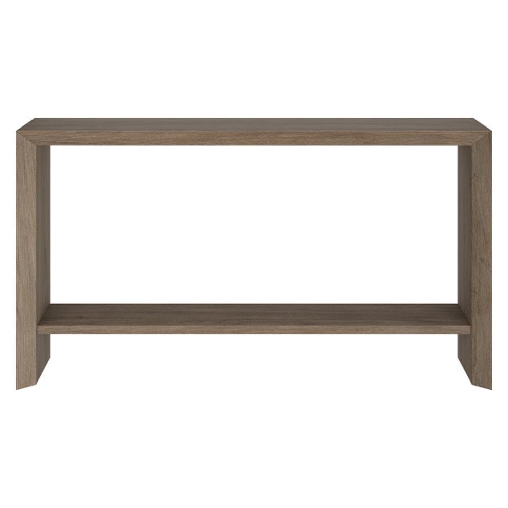 Hudson & Canal - Osman 55in Wide Rectangular Console Table in Antiqued Gray Oak - AT2365 veiw 2