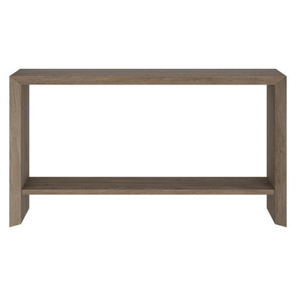 Hudson & Canal - Osman 55in Wide Rectangular Console Table in Antiqued Gray Oak - AT2365 veiw 2