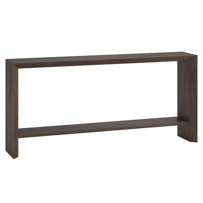Hudson & Canal - Osman 64in Wide Rectangular Console Table in Alder Brown - AT2371 veiw 1