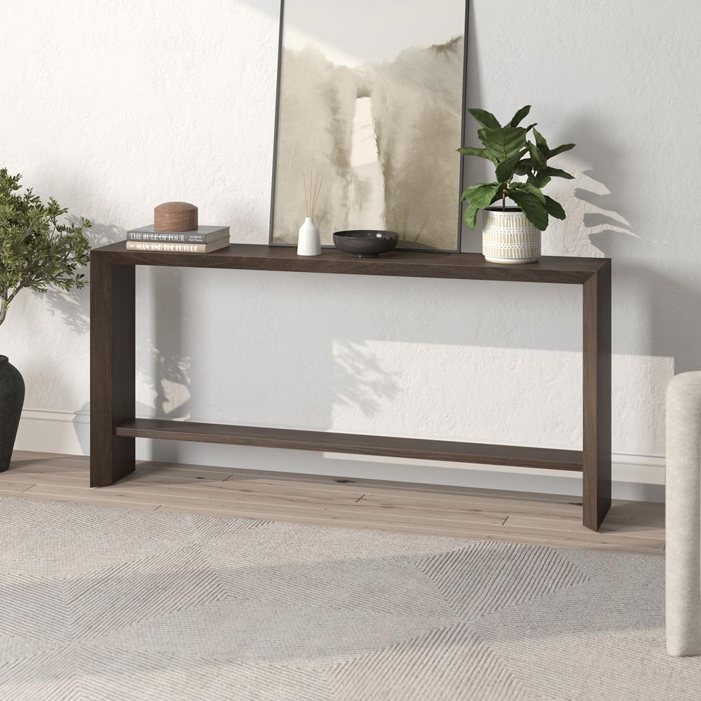 Hudson & Canal - Osman 64in Wide Rectangular Console Table in Alder Brown - AT2371 veiw 4