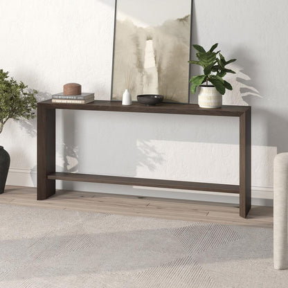Hudson & Canal - Osman 64in Wide Rectangular Console Table in Alder Brown - AT2371 veiw 4