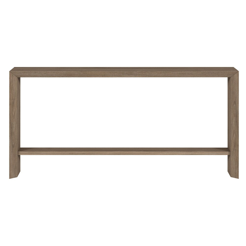 Hudson & Canal - Osman 64in Wide Rectangular Console Table in Antiqued Gray Oak - AT2369 veiw 2
