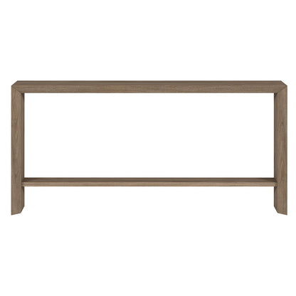 Hudson & Canal - Osman 64in Wide Rectangular Console Table in Antiqued Gray Oak - AT2369 veiw 2