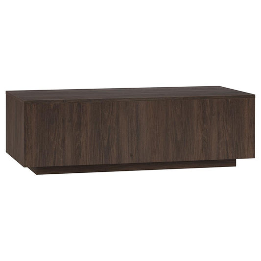 Hudson & Canal - Paxton 48in Wide Rectangular Coffee Table in Alder Brown - CT2347 veiw 1