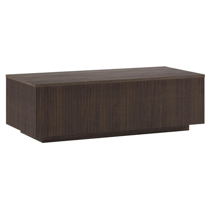 Hudson & Canal - Reyes 48in Wide Rectangular Coffee Table in Alder Brown - CT2346 veiw 1