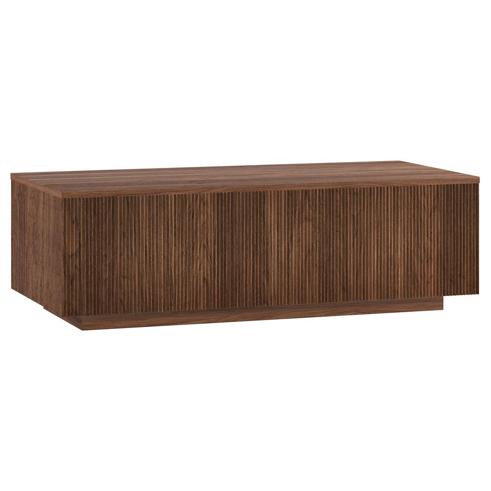 Hudson & Canal - Reyes 48in Wide Rectangular Coffee Table in Satin Walnut - CT2343 veiw 1