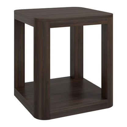 Hudson & Canal - Stellan 20in Wide Square Side Table in Alder Brown - ST2203 veiw 1