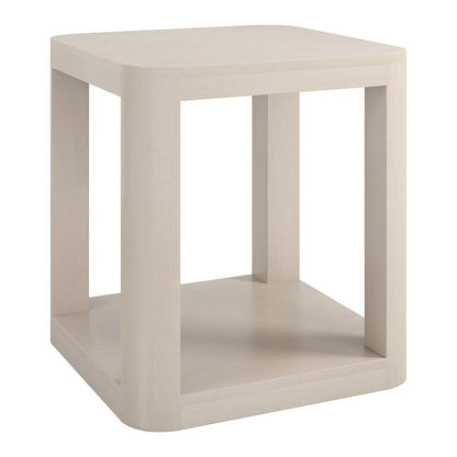 Hudson & Canal - Stellan 20in Wide Square Side Table in Alder White - ST2202 veiw 1