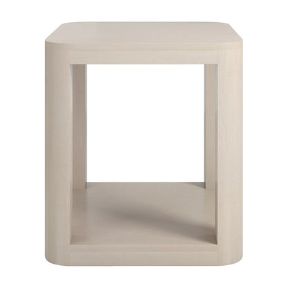 Hudson & Canal - Stellan 20in Wide Square Side Table in Alder White - ST2202 veiw 2