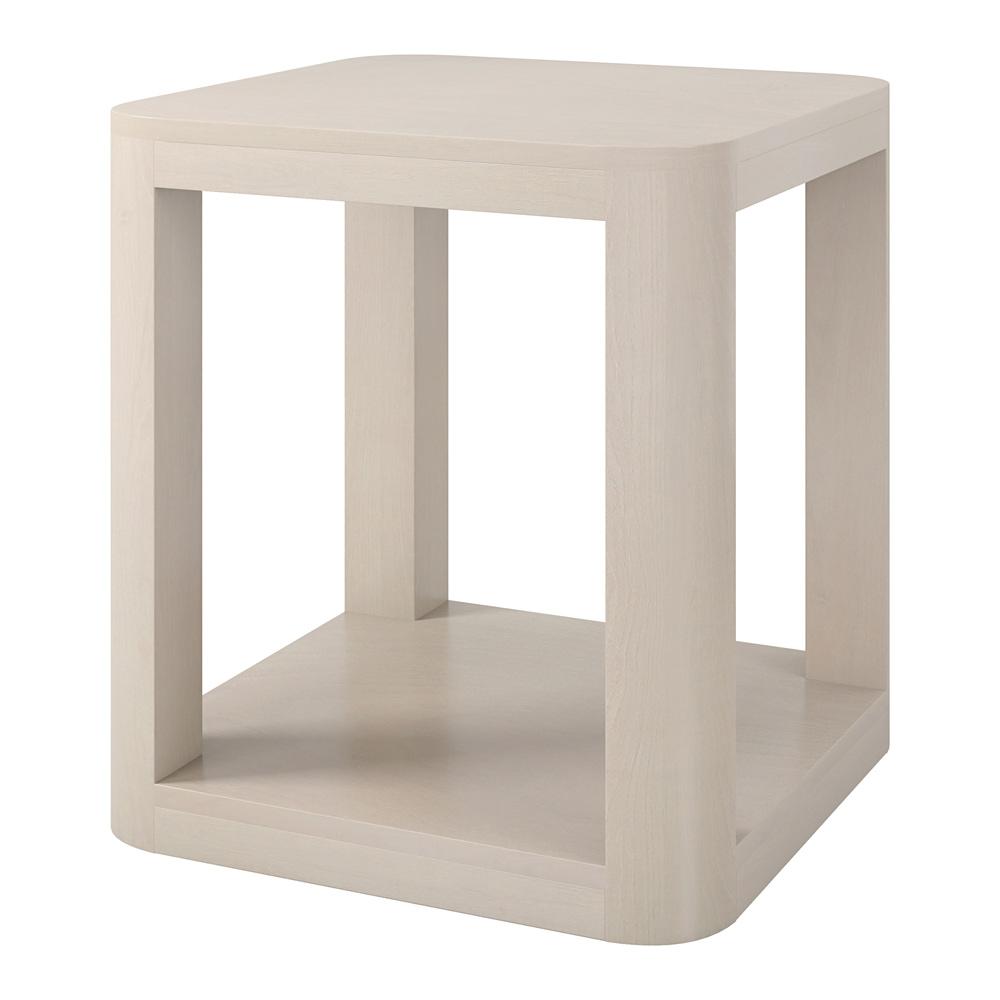 Hudson & Canal - Stellan 20in Wide Square Side Table in Alder White - ST2202 veiw 3