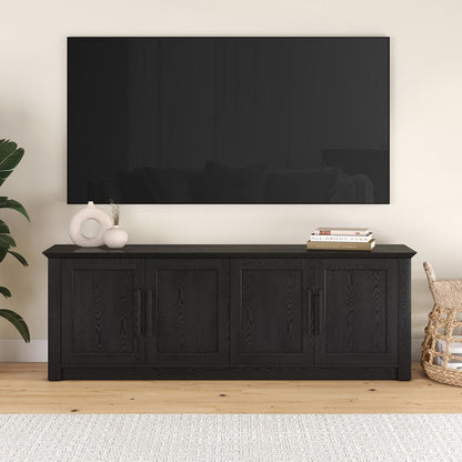 Hudson & Canal - Thornwell Rectangular TV Stand for TVs up to 78in in Black Grain - TV2301 veiw 4