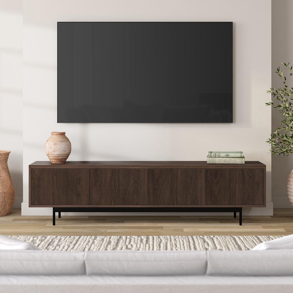 Hudson & Canal - Whitman Rectangular TV Stand for TVs up to 85in in Satin Walnut - TV2378 veiw 4