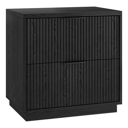 Hudson & Canal - Yarden 24in Wide Rectangular Nightstand in Black Grain - NS2288 veiw 1
