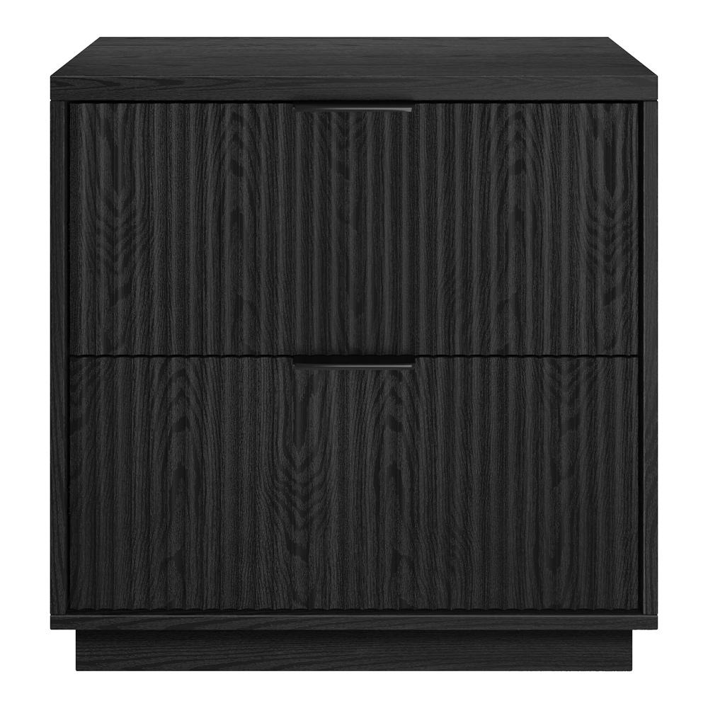 Hudson & Canal - Yarden 24in Wide Rectangular Nightstand in Black Grain - NS2288 veiw 2
